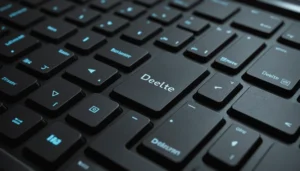 del touche clavier