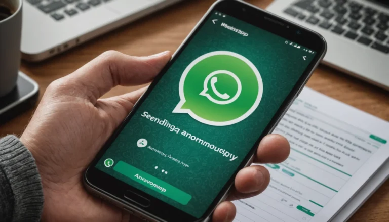 comment envoyer un message anonyme sur whatsapp