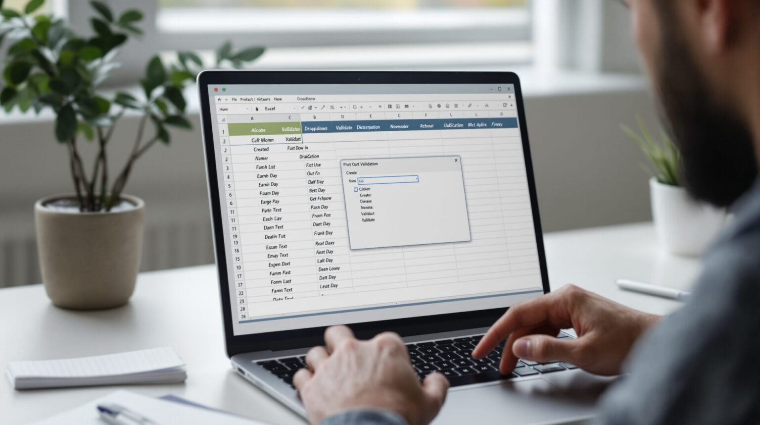 ajout liste déroulante excel