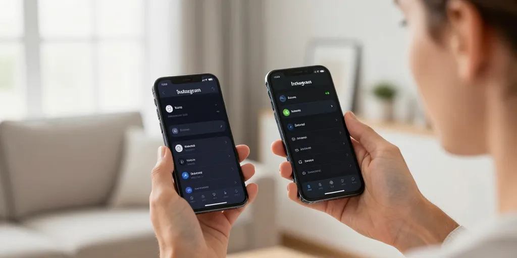 comment mettre mode sombre sur instagram