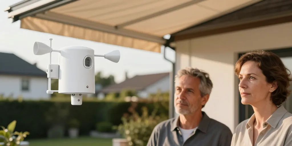 capteur de vent universel pour store banne