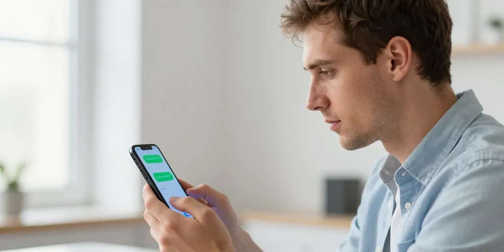 pourquoi les messages sont en vert