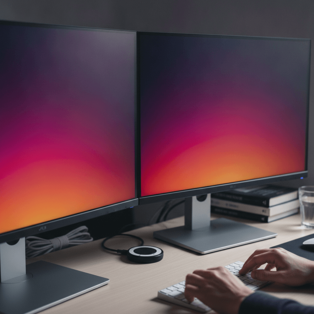 Comparaison visuelle directe entre écrans OLED et IPS montrant différences de contraste et rendu des couleurs